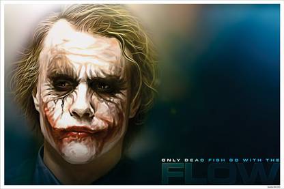 Joker ‎Heath Ledger Batman Dark Knight Joker Quote - Inspirational Non-Tearable Adhesive Eco ...