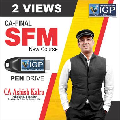 Strategic Financial Management (SFM) Pendrive Classes By CA Ashish Kalra Sir With Book And Set Of 2 Pocket Books