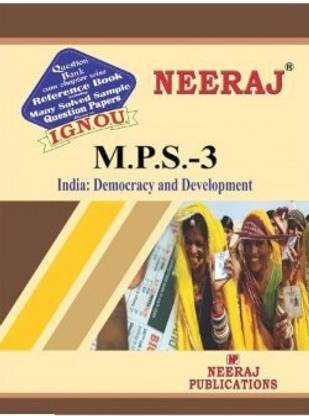 MPS3-India: Democracy And Development-IGNOU Help Book Guide For MPS3 ( English Medium | Neeraj Publications )