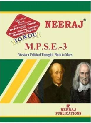 MPSE3-Western Political Thought-IGNOU Help Book Guide For MPSE3 ( English Medium | Neeraj Publications )