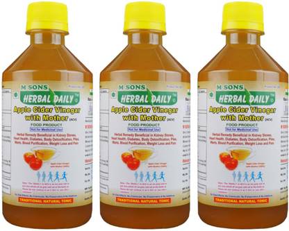 M SONS Herbal daily Apple Cider Vinegar Pack 2 Vinegar