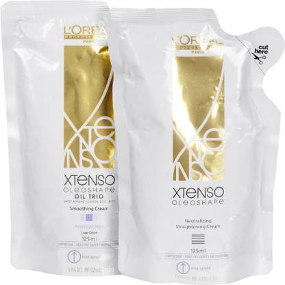 L'Oréal Paris X-Tenso Oleoshape hair straightening cream + Neutraliser For Resistant Hair