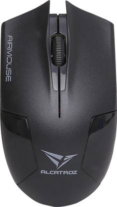 Alcatroz AIRMOUSE-BLACK Wireless Ambidextrous Optical Mouse