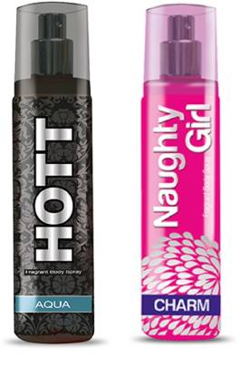 HOTT Mens AQUA & CHROME- (Set of 2 Perfume for Couple) (135ml each) Perfume  -  135 ml