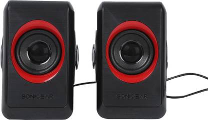 Sonic Gear Quatro 2 Quad Bass Speakers - B. Festive Red 6W 6 W Laptop/Desktop Speaker