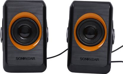 Sonic Gear Quatro 2 Quad Bass Speakers -B. SUNNY ORANGE 6W 6 W Laptop/Desktop Speaker