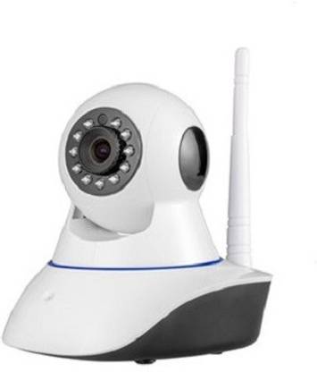 Yumato IP Dual Antenna WiFi Enabled Wireless Indoor Security Camera with Night Vision, 720P Resolution, Rotatable Video Remote Control View Via Smart Phone for Security Home Office Security Camera