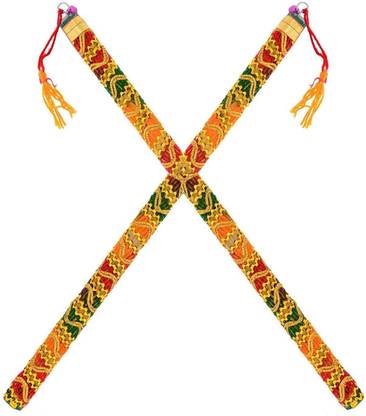Tuski Pack of 1 Pair Dandia Sticks
