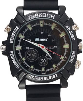 MMHB Full HD Spy Wrist Watch Camera 1920*1080 Wrist Watch Plus Night vision Hidden Audio /video recording. While recording no light Flashes Wrist Watch Camera Inbuild 16GB memory. Security Camera