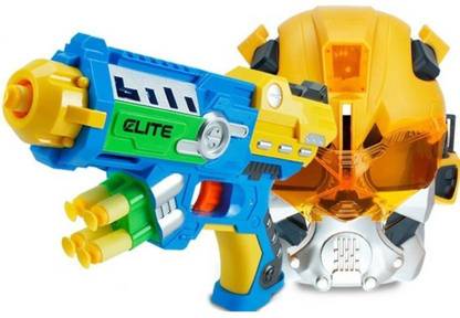 ToyGalaxy FIELD ARMS FIGHTER SPACE SOFT BULLET BLASTER SHARP SHOOTER WITH FACE MASK Guns & Darts
