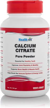 HealthVit Calcium Citrate 315mg Pure Powder