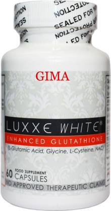 GIMA Luxxe White Enhanced Glutathione Skin Whitening Capsules (Made In USA)