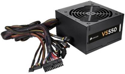 Corsair VS550 550-Watt Power Supply 550 Watts Gaming PSU with 2 SATA Cables