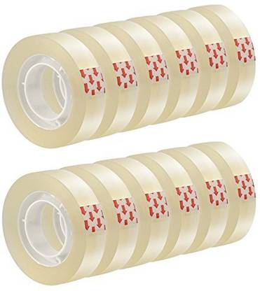 Bond Self Adhesive Regular BOPP Transparent Tape 1 Inch 65 Meter (Pack of 12) (Manual)