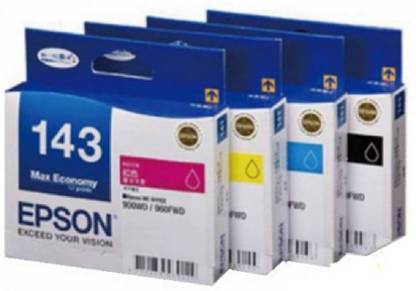 Epson 143 B/C/Y/M Black + Tri Color Combo Pack Ink Cartridge