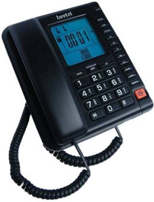 Beetel M78 N Corded Landline Phone (Black) Corded Landline Phone with Answering Machine