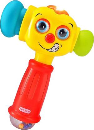 Smartcraft Hammer Toy with Light & Sound, Baby Toys Light& Musical Baby Hammer Toy , Funny Changeable Eyes Baby Hammer Toddler Toys
