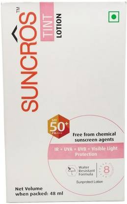 Suncros Sunscreen - SPF 50 PA+++ TINT SPF 50+ Lotion