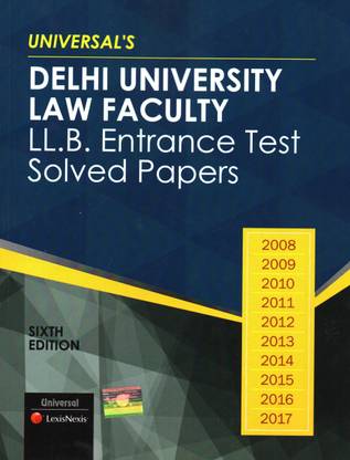 Delhi University Law Faculty Ll.B. Entrance Test Solved Papers