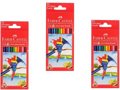 FABER-CASTELL Colour Pencils Triangular Shaped Color Pencils