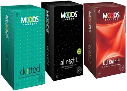 MOODS dotted all night and ultra thin Condom