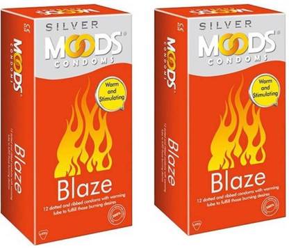 MOODS Silver Blaze pack of 2, 24 S Condom