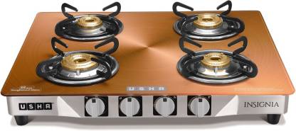 USHA Insignia GS4003 Cinnamon Copper Stainless Steel Automatic Gas Stove