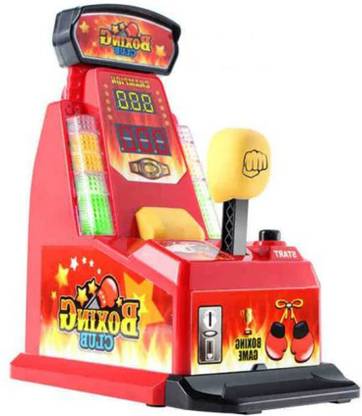 Kiti Kits Finger Integrator Coin Operated Arcade Boxing Machine Toy - RED