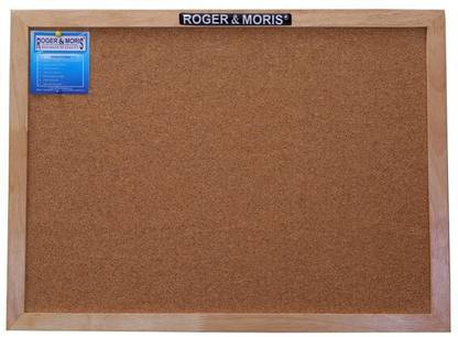 Roger & Moris Premium Wooden Framed Cork Notice Board
