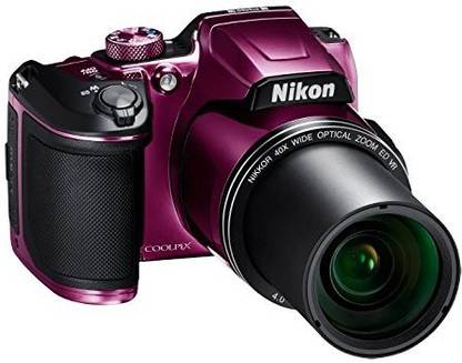NIKON Coolpix Coolpix B500 16MP Point and Shoot Camera with 40x Optical Zoom (Purple) + HDMI Cable + 16 GB SD Card + Carry Case and Philips BT1210 Cordless Beard Trimmer FREE