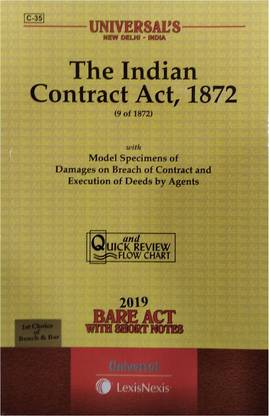 The Indian Contract Act 1872 With Short Notes