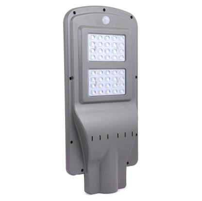 FOS Solar LED Street Light 40W LED Chips - All-in-ONE, Cool White 6500k (IP65 Water-Proof) Solar Light Set