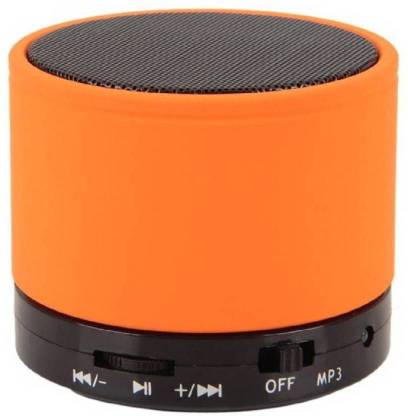 livrotech Mini S10 Wireless Bluetooth With High Quality Sound Metal Speaker 3 W Bluetooth Speaker (Orange, Stereo Channel) 3 W Bluetooth Speaker
