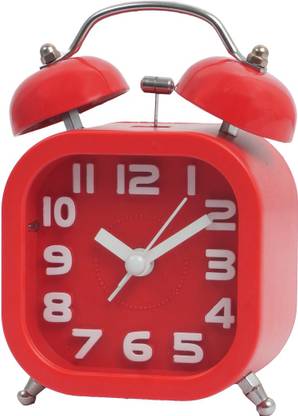Starvin Analog Twin Bell Alarm Clock With 3D Numerals and Loud Alarm Clock
