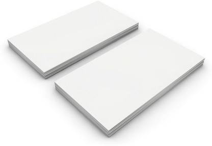 IMPRINT 100 White Card Paper Business Cards Blank for Home & Office use Can write on and are used for various purposes Business Card