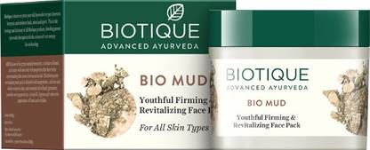BIOTIQUE Multani Clay Anti Ageing Mud Face Pack for All Skin Types, 75gm