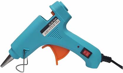 bandook 20W With 02 Glue Sticks Hot Melt Glue Gun Dodger Blue Color With Power Indicator For Art and Crafts , Diy , Kirigami , Paper , PCB , Plush Toys , Crafts , Wood , Box Standard Temperature Corded Glue Gun (07 mm) Standard Temperature Corded Glue Gun
