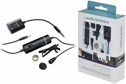 Audio Technica Omnidirectional Condenser Lavalier Microphone for Smartphones Microphone
