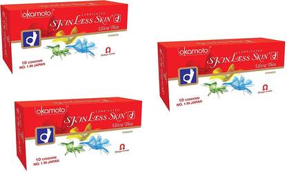 okamoto Skinless Skin Lubricated ULTRA THIN Condoms ( NO. 1 IN JAPAN ) Condom