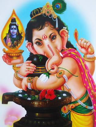 God Bala Vinay ganapti Fine Art Print