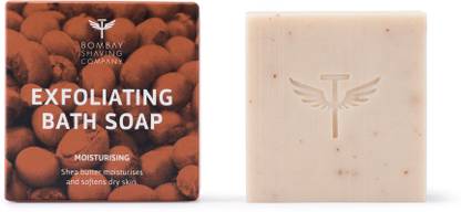BOMBAY SHAVING COMPANY Shea Butter Moisturizing Bath Soap with Coconut Husk and Honey for soft skin, 100g