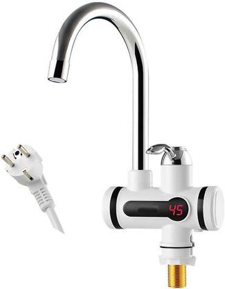 Anvel 1 L Instant Water Geyser (Instant Water Geyser - Tap Geyser - Portable Water Heater - 3000 WATT - Auto Cut - ISI Marked Thermostat & Elements - Best for Home & Kitchen - ? Made in India ?, White)