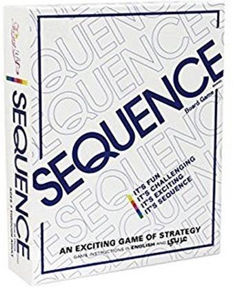 MTC Sequence Family Card Board Game (Red, Blue and Green Coins) with Instruction Manual Inside Money & Assets Board Game