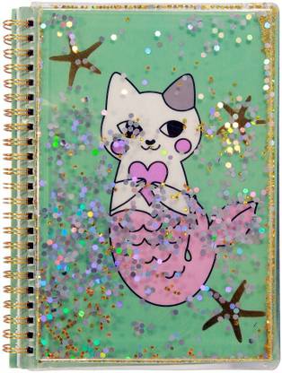 smily kiddos Twinkle Metallic A5 Notebook Singled Ruled 80 Pages