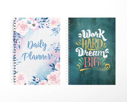 Lauret Blanc Daily Planner, Schedule Your Day Planner diary, Achieve Goals, Manage to Do Lists- A5, 80 GSM, 160 Pages Each. A5 Planner/Organizer Ruled 160 Pages