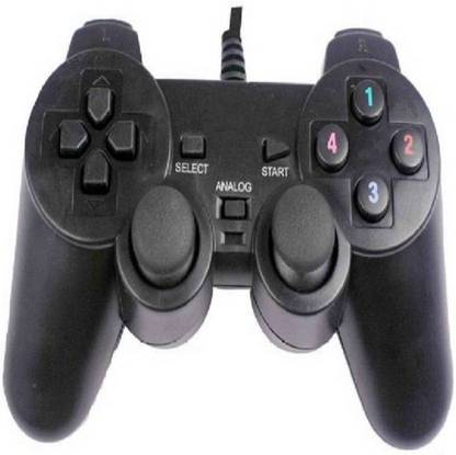 Inext USB Vibration Game Pad Remote Joystick Computer (Black, For PC)  Gamepad