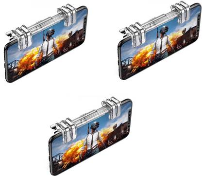 एकेंडी SET OF 3 K9 Metal Gamepad for PUBG Trigger Button Shot Smartphone Game L1 R1 Controller गेमिंग एक्सेसरी किट