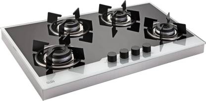 Glen 4 Burner Built in Glass Hob gas Glass Automatic Hob
