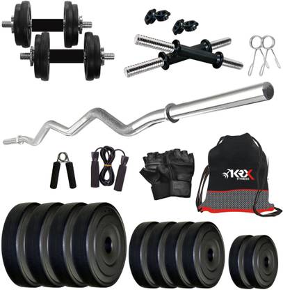 KRX 30 kg PVC COMBO 3 -SL Home Gym Combo