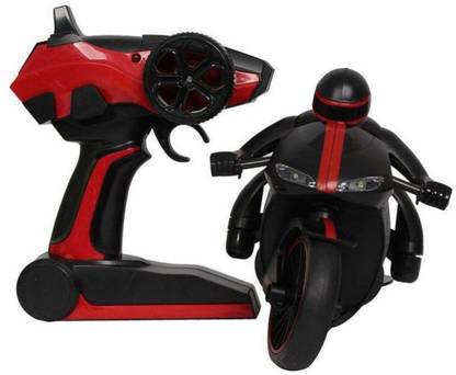 vbenterprise High Speed 2.4 GHz RC Motorcycle Bike with Built in Gyroscope & Bright LED Headlights  (Black)